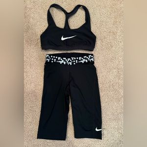 Woman Nike Pro mix & match black 2 pcs  set